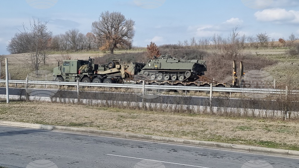 Автомагистрала "Марица" - военна техника - транспорт