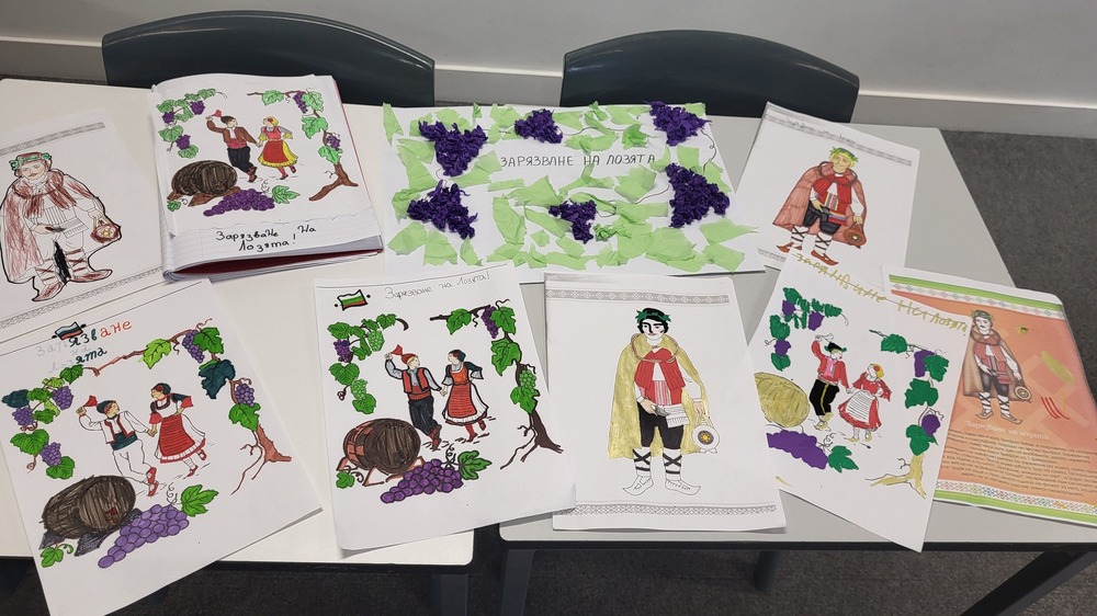 Урок, посветен на празника Трифон Зарезан, се състоя в Българското училище „Любен Каравелов“ в Блекбърн