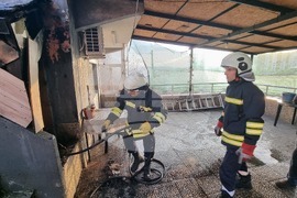 Хасково - къща - пожар