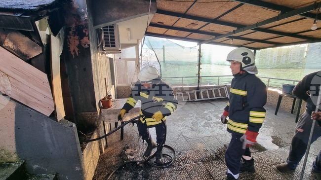 Хасково - къща - пожар