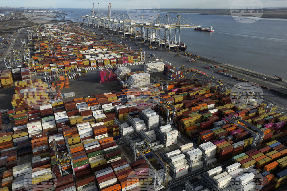 APTOPIX Britain Containers Port