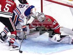 Oilers Blackhawks Hockey