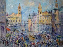 Картина на Стоян Василев. Снимка: Галерия Artmark