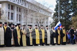 Бургас - паметник на загиналите в Руско-турската освободителна война - почит