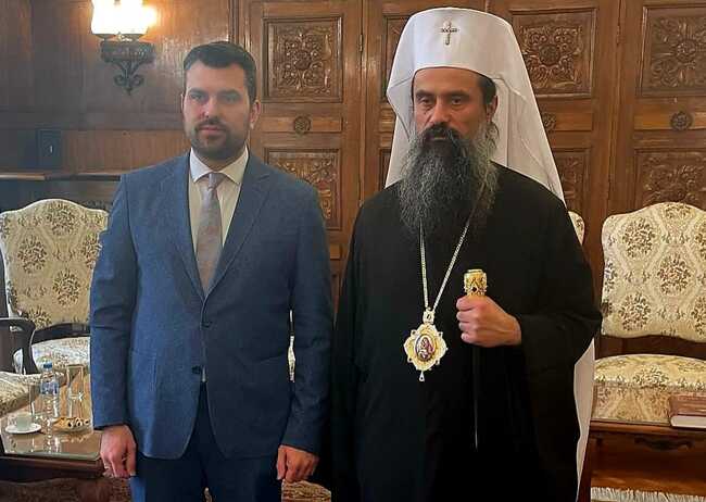 Foreign Minister Georgiev Meets with Patriarch Daniil