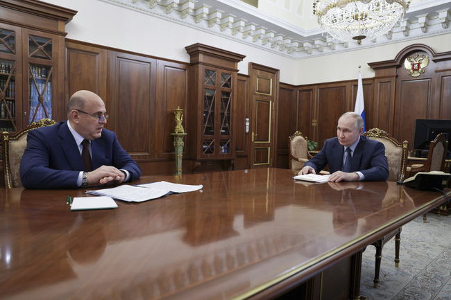 Икономиката на Русия е нараснала повече от очакваното, обяви премиерът Мишустин на среща с Путин
