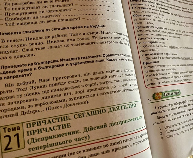 Седмокласници от Болградската гимназия в Украйна се подготвят за тест по български език