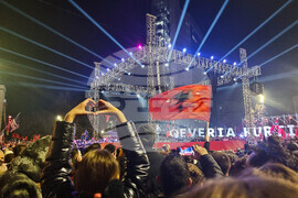 Косово - Движение „Самоопределение" - митинг