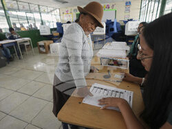 APTOPIX Ecuador Election