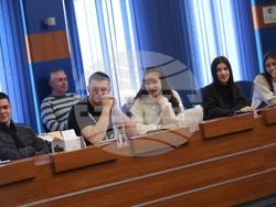 Национален пресклуб на БТА София - Кирил Вълчев - ученици - среща