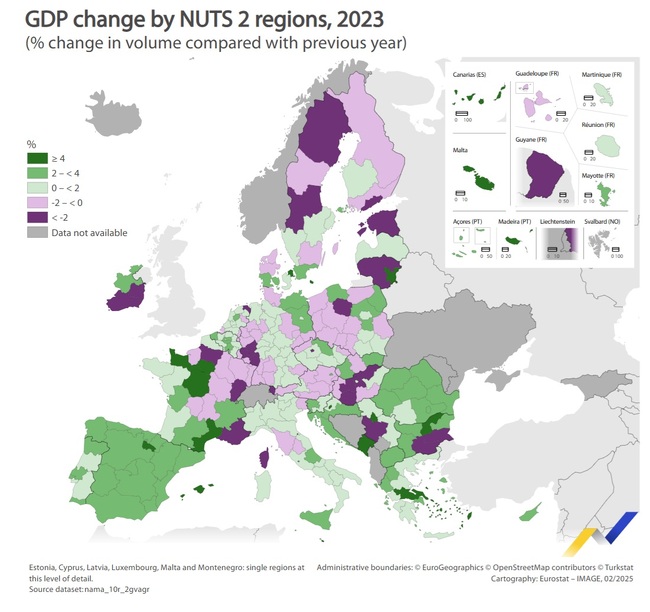 Bulgaria's North-Central Region Ranks Second in EU in Annual Real GDP Growth in 2023, Eurostat Says