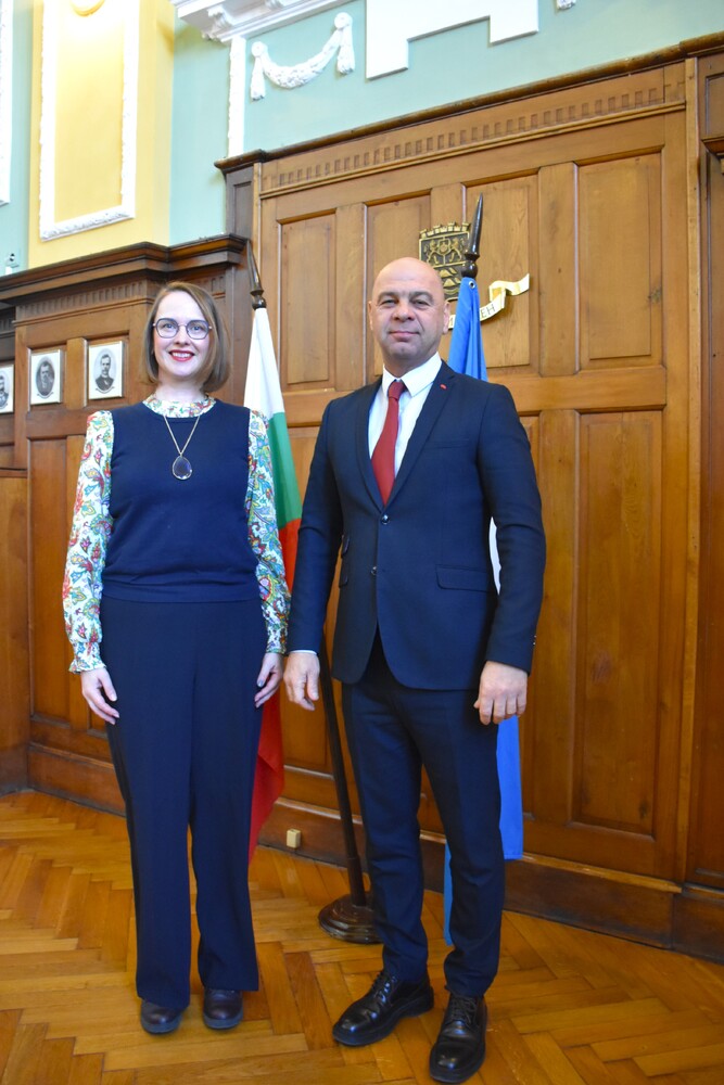 Кметът на Пловдив се срещна с посланика на Ирландия в първото ѝ официално посещение на града