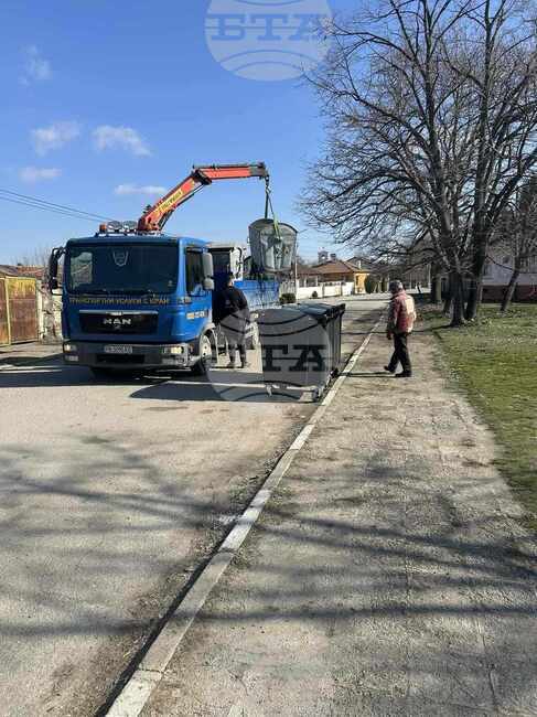 В община Калояново започна подмяна на контейнерите за смет 