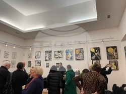 Откриване на изложбата „Вселена от любов“ на Габриела Жекова в Музей „Борис Христов“ в София. Снимка: Ваня Сухарова/БТА