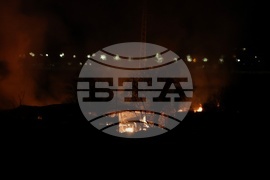 Пожар в склад за палети