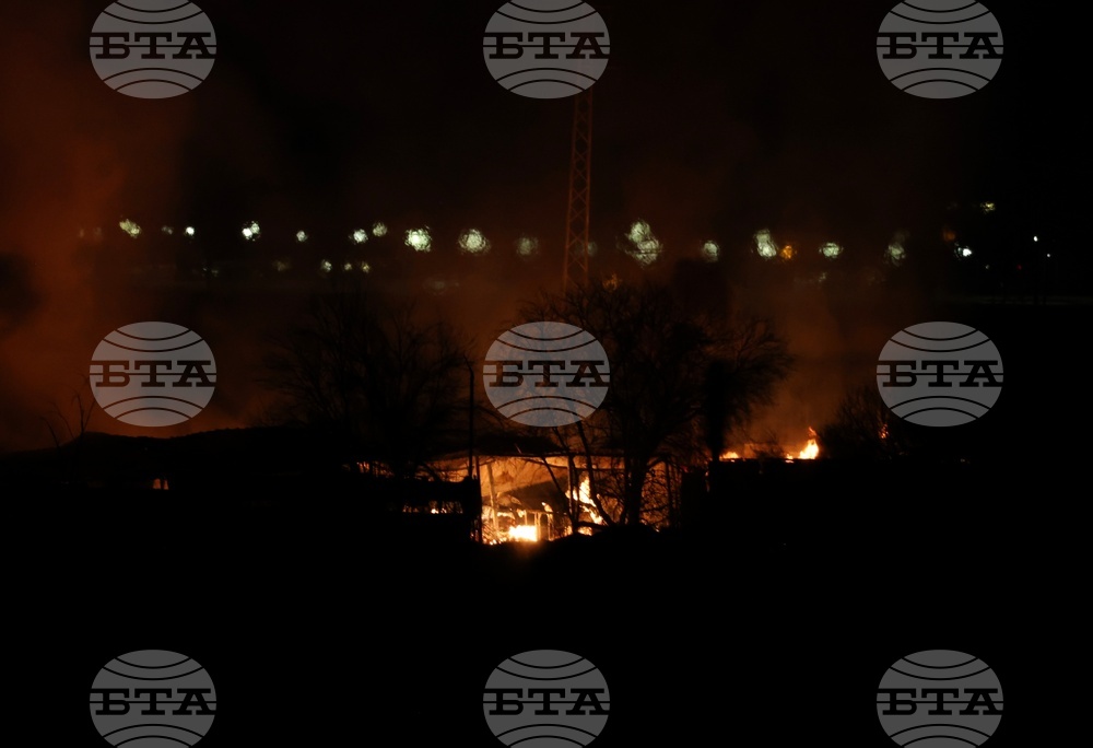 Пожар в склад за палети