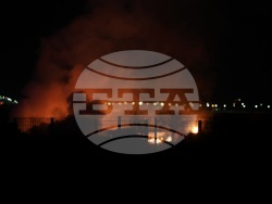 Пожар в склад за палети