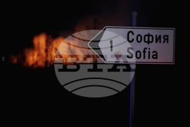 Пожар в склад за палети