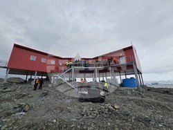 Antarctica - Bulgarian Antarctic Base - laboratory - inauguration