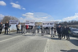 Петрич - дърводобивни фирми - протест