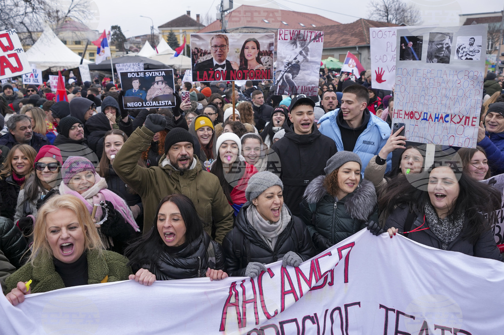 Протестите в Сърбия продължават, масова студентска демонстрация имаше днес във Вършац