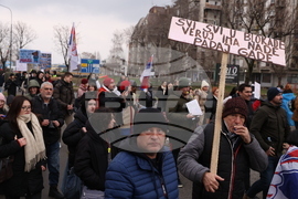 Сърбия - Крагуевац - студенти протест