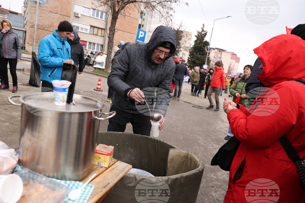 Сърбия - Крагуевац - студенти протест