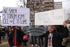 Сърбия - Крагуевац - студенти протест