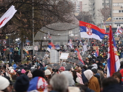 Сърбия - Крагуевац - студенти протест