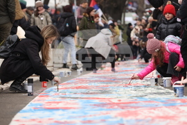 Сърбия - Крагуевац - студенти протест