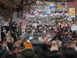 Сърбия - Крагуевац - студенти протест