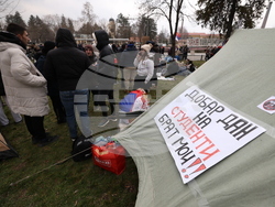 Сърбия - Крагуевац - студенти протест