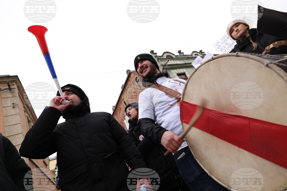 Сърбия - Крагуевац - студенти протест