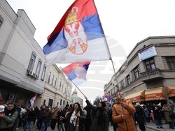 Сърбия - Крагуевац - студенти протест