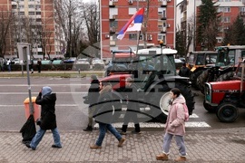 Сърбия - Крагуевац - студенти протест