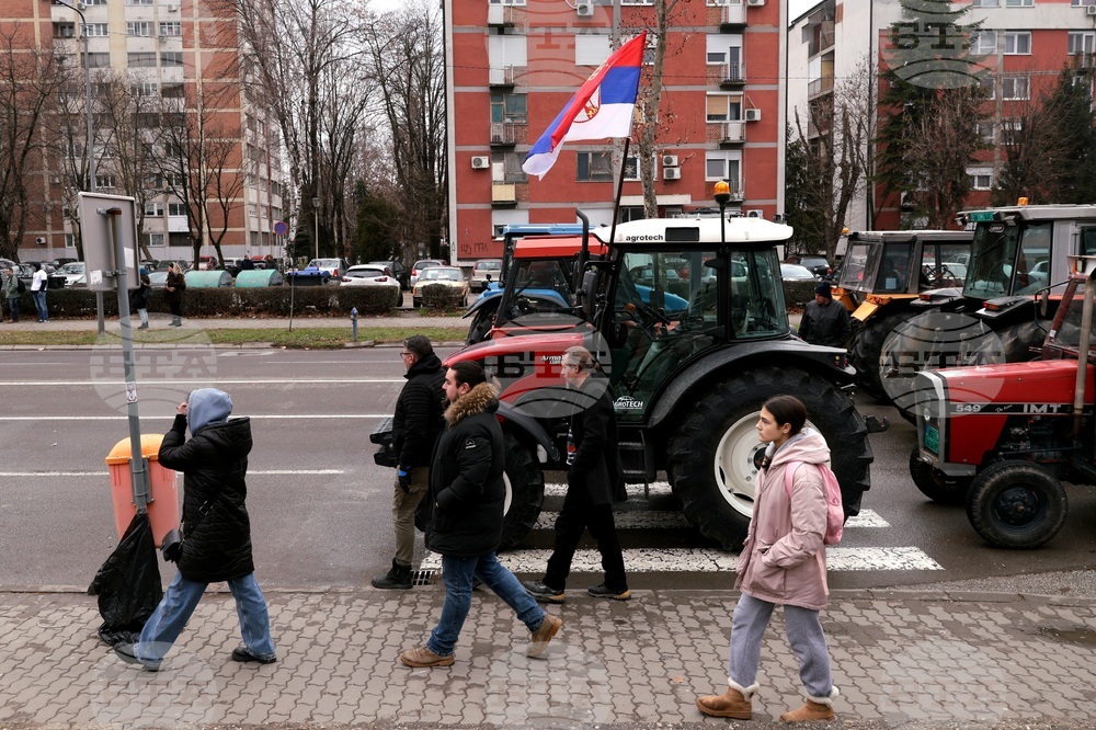 Сърбия - Крагуевац - студенти протест