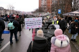 Сърбия - Крагуевац - студенти протест