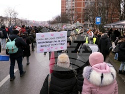 Сърбия - Крагуевац - студенти протест