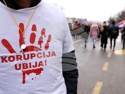 Сърбия - Крагуевац - студенти протест