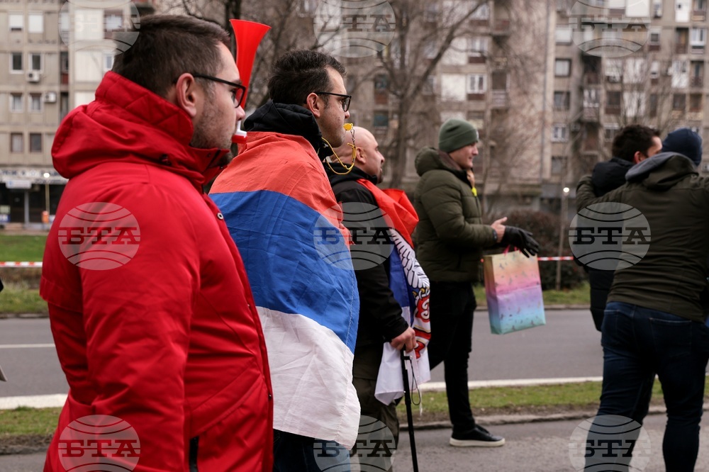 Сърбия - Крагуевац - студенти протест