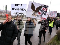 Сърбия - Крагуевац - студенти протест