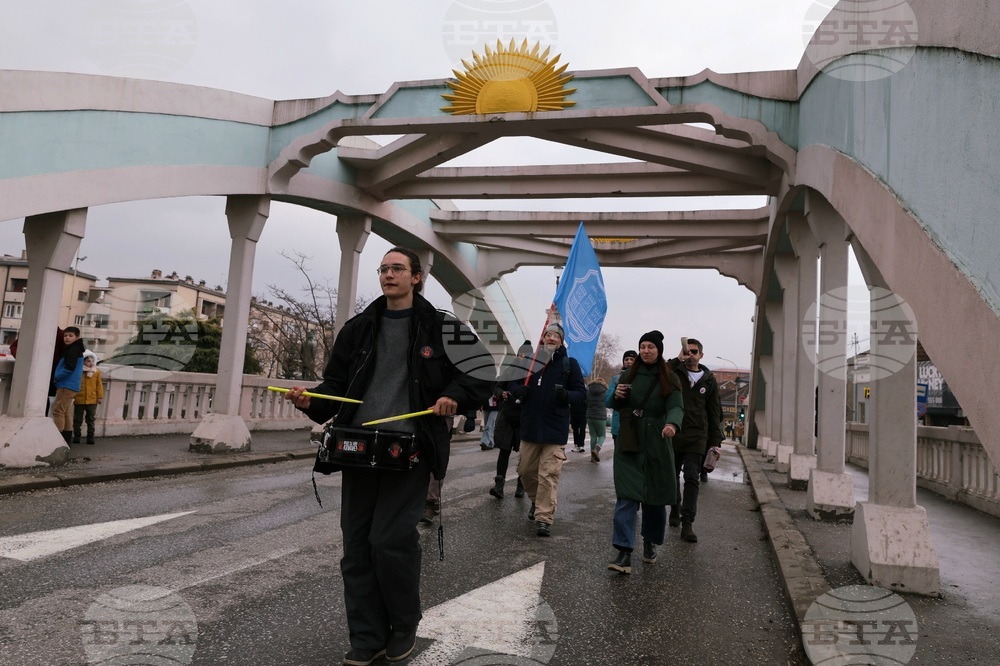Сърбия - Крагуевац - студенти протест