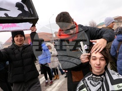 Сърбия - Крагуевац - студенти протест