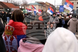 Сърбия - Крагуевац - студенти протест