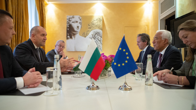 Bulgarian President Meets with European Council President in Munich
