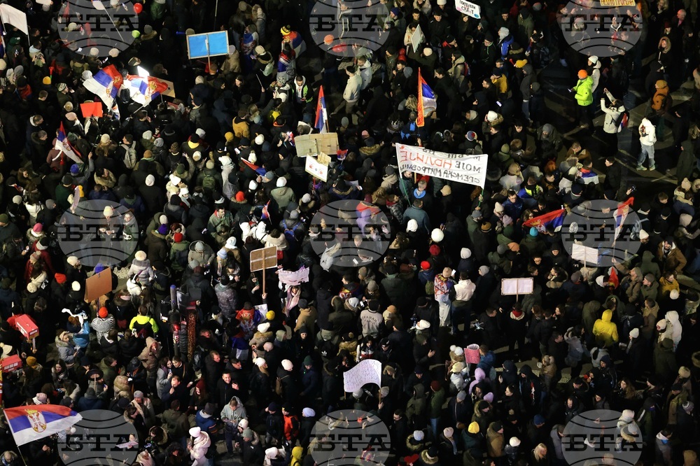 Сърбия - Крагуевац - студенти - протест