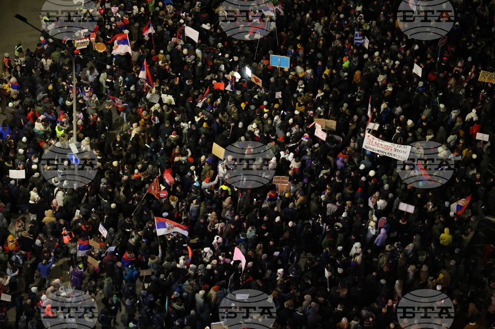 Сърбия - Крагуевац - студенти - протест