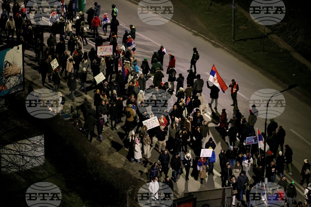 Сърбия - Крагуевац - студенти - протест