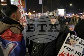 Сърбия - Крагуевац - студенти - протест
