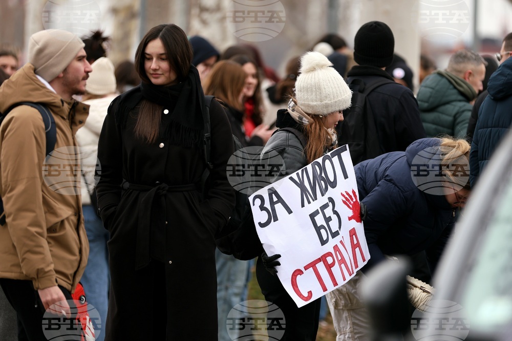 Сърбия - Крагуевац - протести студенти